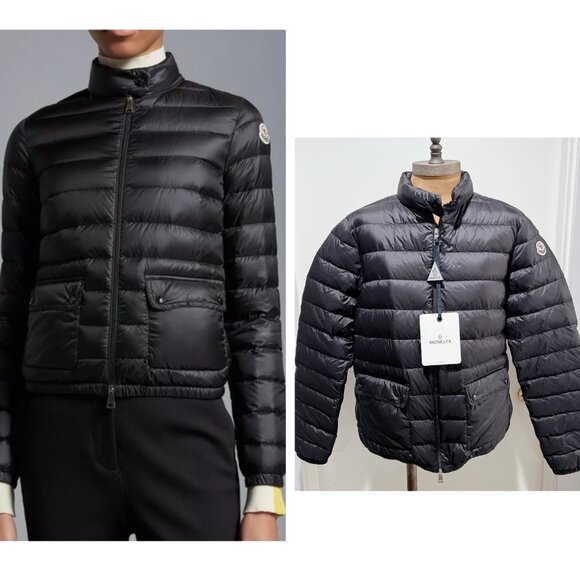 NEW Moncler LANS Light Womens Down Jacket Black Size 5 * Authentic - MSRP $1350 - Picture 1 of 12